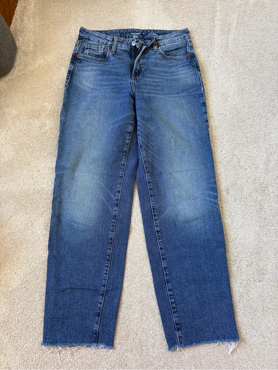 Old Navy Denim - Old Navy Women's O.G. High Rise Loose Straight Leg Blue Denim Jeans